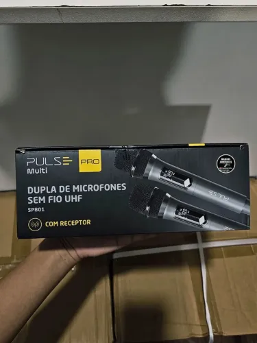 R$450 ,00 Microfone duplo sem fio . dinheiro ou Pix