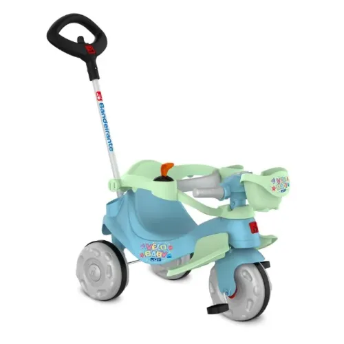 Triciclo Passeio E Pedal Velobaby Joy Azul Bandeirante 383