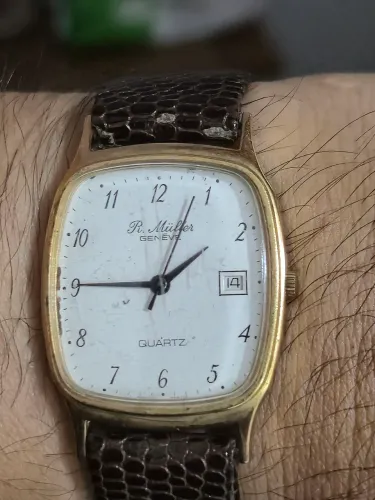 Relógio R. MÜLLER GENÊVE À QUARTZ - FUNCIONANDO PERFEITAMENTE