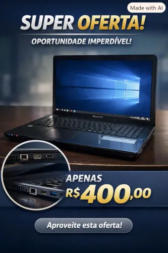Notebook Packardbell 16gb de ram e ssd