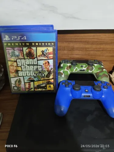 PlayStation slim 1tb 2 controles personalizados