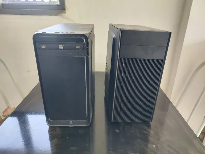 3 CPUS 1 monitor e uma impressora