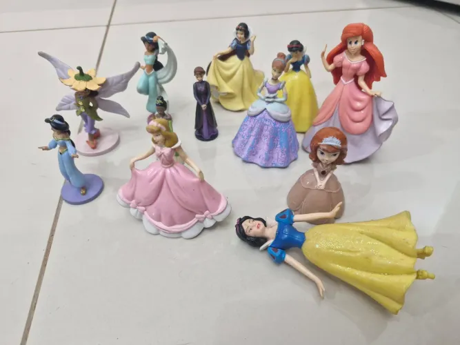 Decoração Disney - lote lindas miniaturas princesas