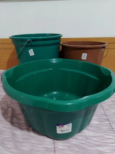 Kit Bacia super reforçada 20 L + balde 20 e 15 litros