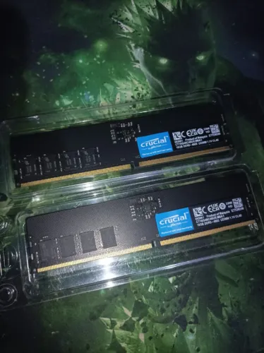(12x Cartão) Memórias Crucial 32gb ddr5 (2x16gb)
