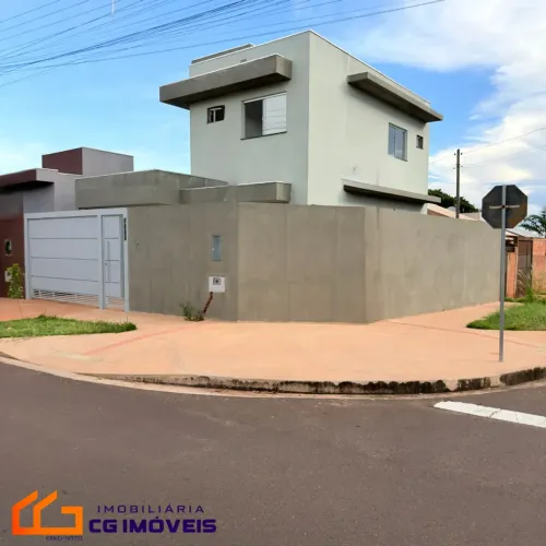 Sobrado á venda com 3 quartos sendo 1 suíte no Nova Lima em Campo Grande - MS