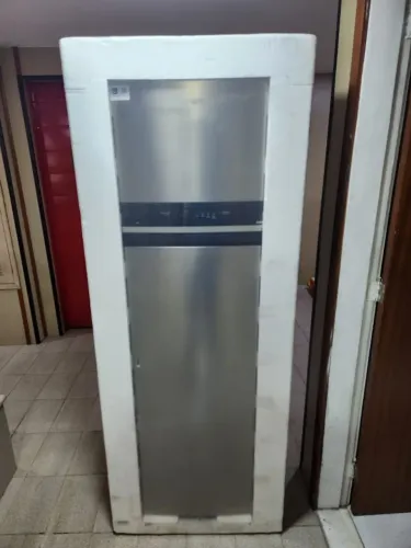 Geladeira Rifrigerador Midea Top Freezer Frost Free Duplex 491L Inverter Inox Bivolt