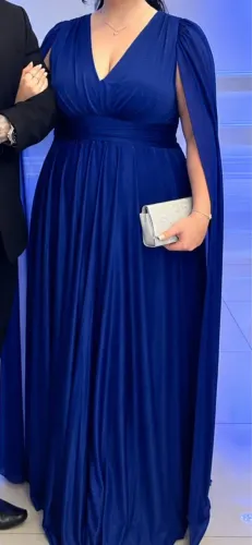 Vestido Longo Azul Royal de Festa