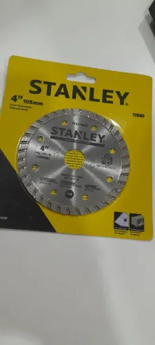Disco Diamantado 105 Mm Turbo Sta47400B Stanley PARA Cortes de Alvenaria, Cerâmica, Pedra