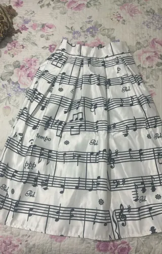 Saia importada notas musicais