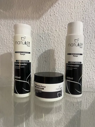 Kit Natukit Plus para Cabelos Lisos - Shampoo + Condicionador + Máscara