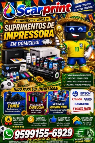 Scarprint venda de tintas toner e cartuchos de impressoras 