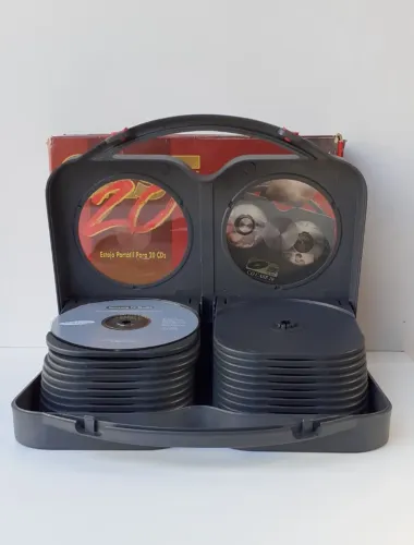 Estojo Porta  Cd Capacidade para 20 Mídias