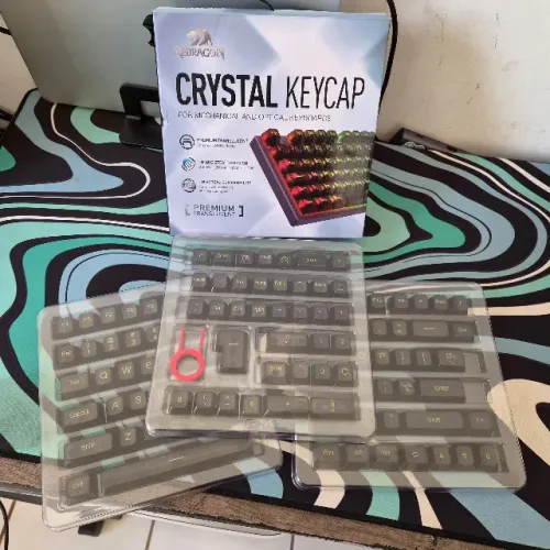Redragon Crystal Keycap Set Translucido