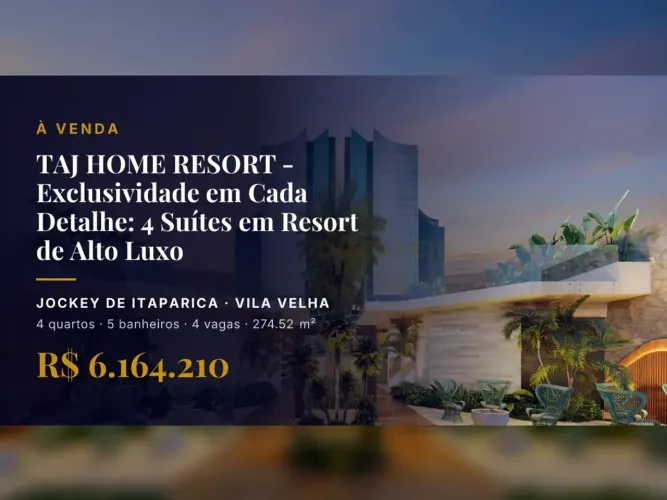 Exclusivo Apartamento com 4 Suítes no Jockey, Vila Velha