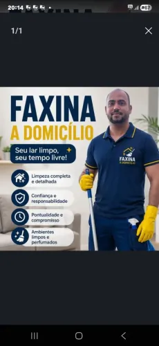 FAXINEIRO E CUIDADOR IDOSO
