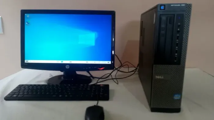 Computador Completo Dell Optiplex Core i5 + Monitor HP + Teclado e Mouse (Pronto p/ Uso)