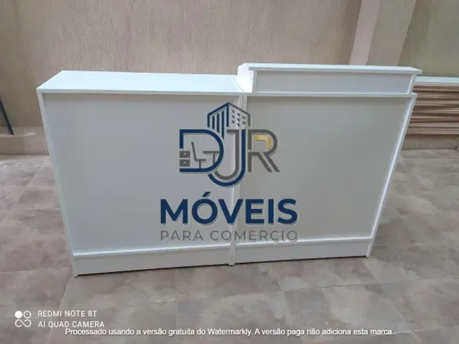 BALCÃO CAIXA FECHADO + BALCÃO ATENDIMENTO - NOVO - ENTREGA RÁPIDA - MDF