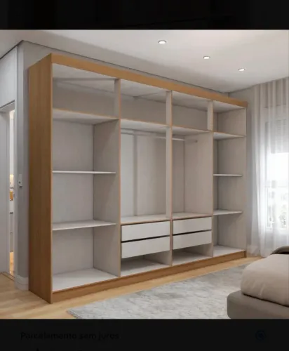 Guarda-roupa casal 8 portas e 4 Gavetas 