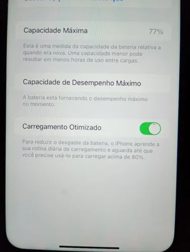 iPhone XR 64gb original, saúde de bateria em 77%