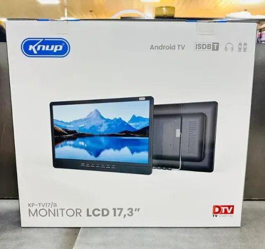 Monitor TV LED 17.3 Polegadas Knup KP-TV17 Android Digital ISDB-T HDMI USB