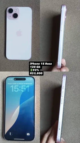 iPhone 15 Rosa