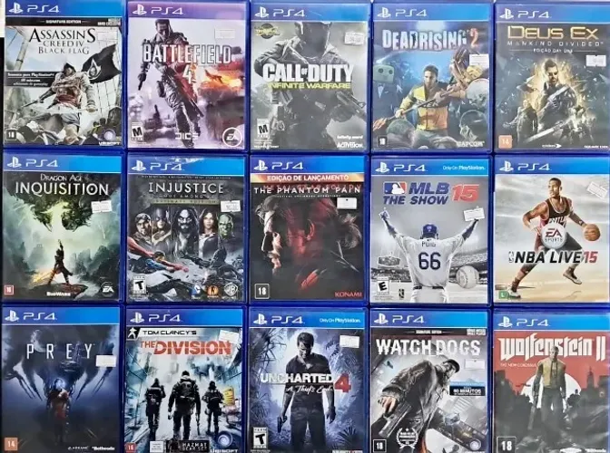 PS 4 PLAYSTATION 4 DIVERSOS TÍTULOS PREÇO UNITÁRIO INFORMAR NO CHAT QUAL TEM INTERESSE