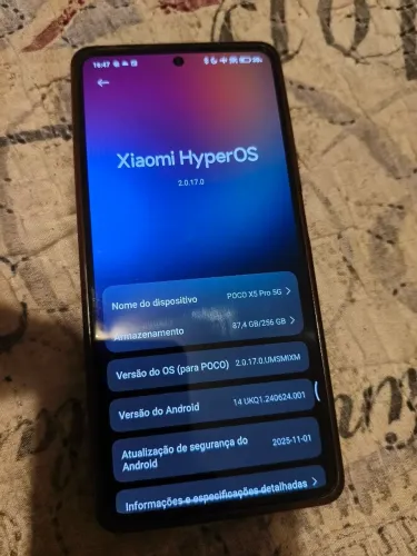 Smartphone POCO X5 Pro 5G (8GB/256GB) - Excelente Estado