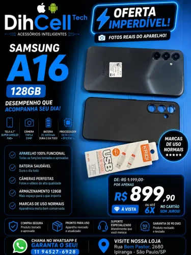 Samsung Galaxy A16 128gb | Preto