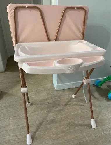 Banheira com trocador Galzerano Classic Rosê