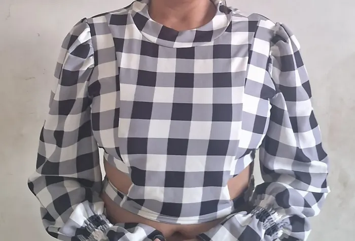 Blusa quadriculada