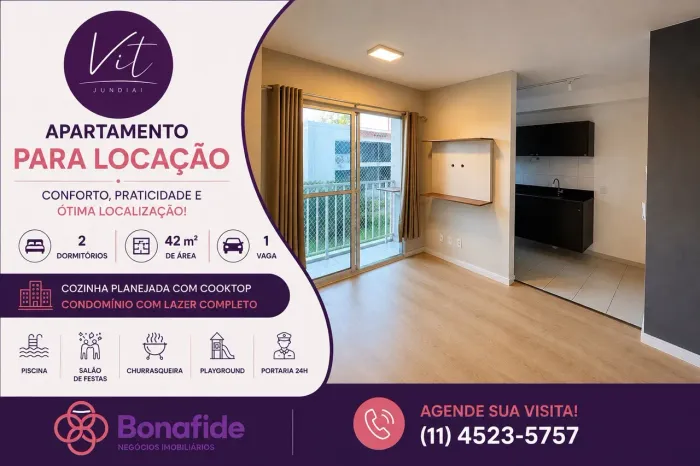 Apartamento para locação - Ponte São João (Jundiaí)