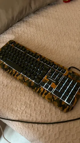 Teclado Gamer Warrior Camuflado