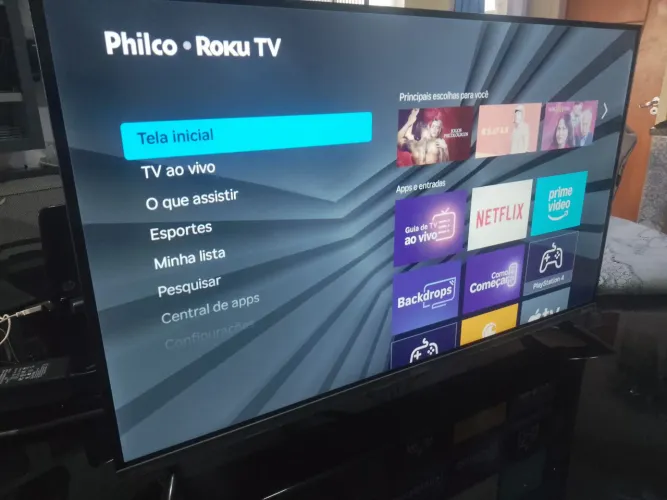 Televisão de 32 polegadas Philco Smartv Roku. 5 meses de uso