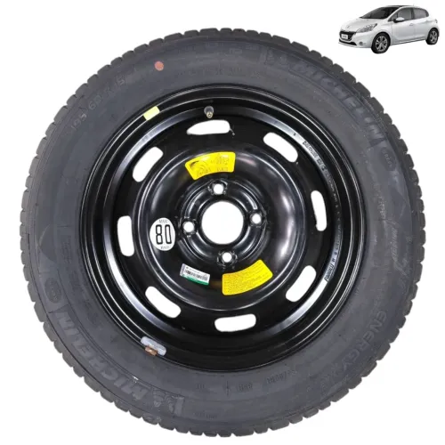 Roda ferro estepe aro 15 4x108 Peugeot 208 2014 2015 2016 17