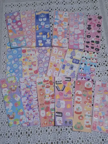 Kit 20 Cartelas de Adesivos Aleatórios 11 cm