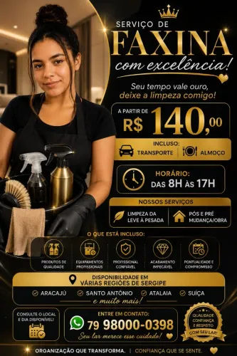 Serviço de faxineira 