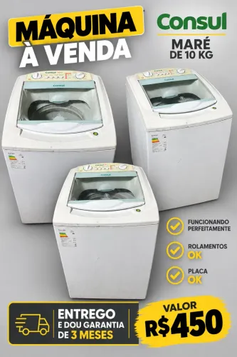 Máquina de lavar 10kg com garantia