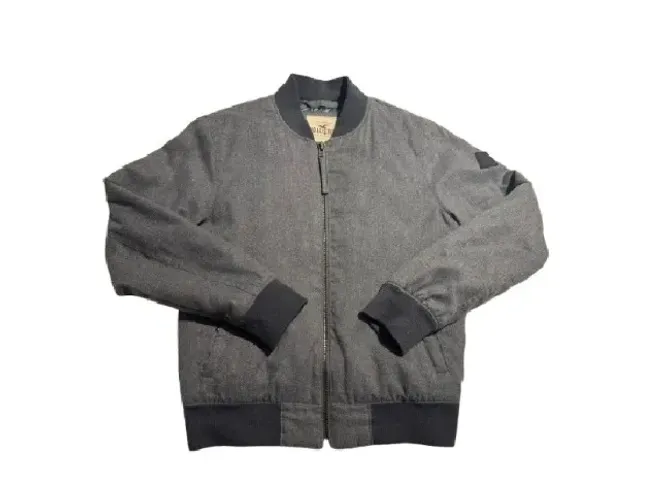 Jaqueta Bomber Hollister Original Masculina Importada Tamanho P Cinza - Impecável 