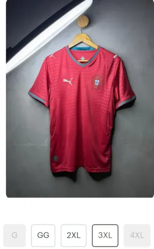 Camisa da seleção de Portugal copa 2026 padrão oficial