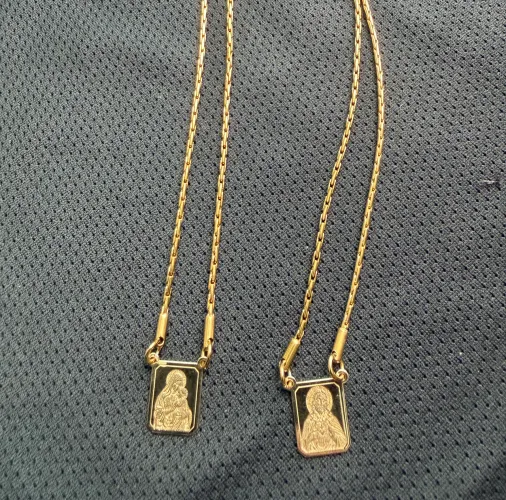 Escapulário Masculino - Medalha em ouro 10k original