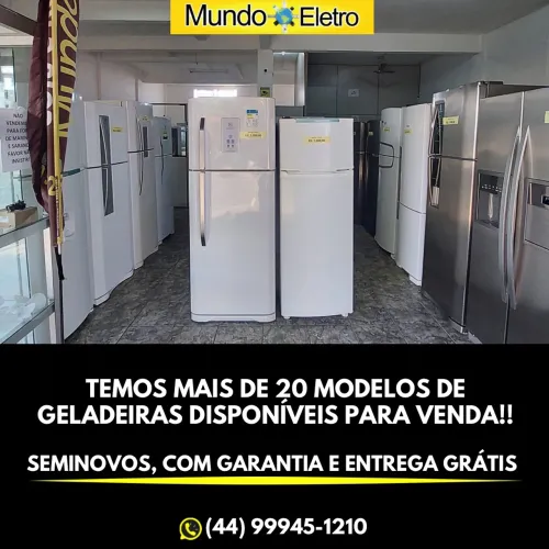 Geladeira usada revisada e com garantia