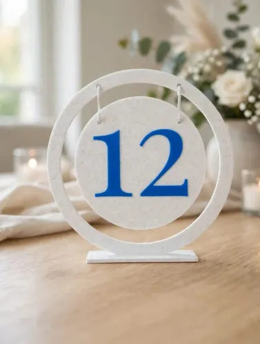 Kit 12 Placas de Numeração de Mesa