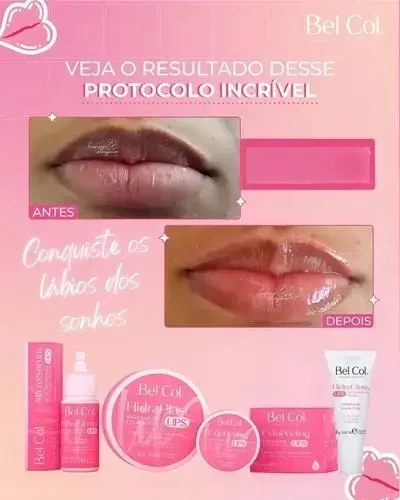 Kit Hidragloss Labial da Bel CoL 