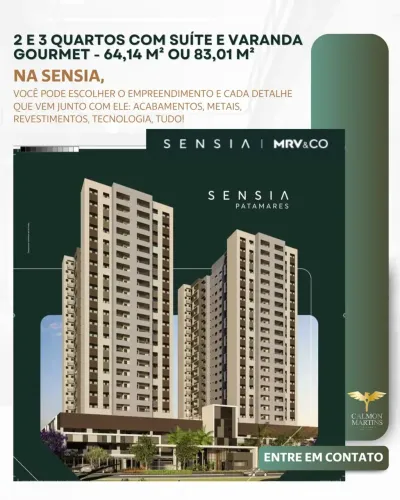 APARTAMENTO 2 QUARTOS (1 SUÍTE) EM PIATÃ / PATAMARES