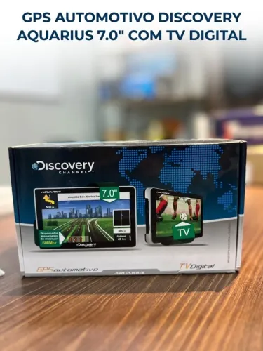 GPS Aquarius Discovery 7.0" com TV Digital Integrada e Jogos