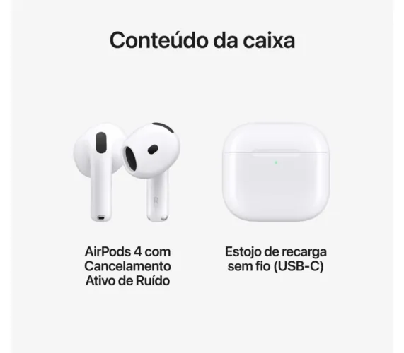 AirPods 4 ANC - NOVO- com NF 