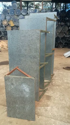 5 bancadas de aço, mesa aérea