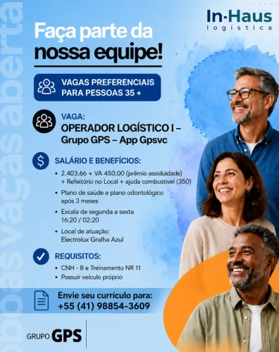 OPERADOR LOGÍSTICO | INÍCIO IMEDIATO