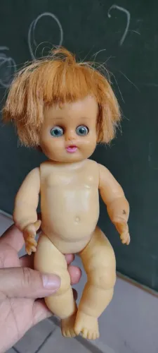 Boneca estrela antiga  anos 60 borracha 